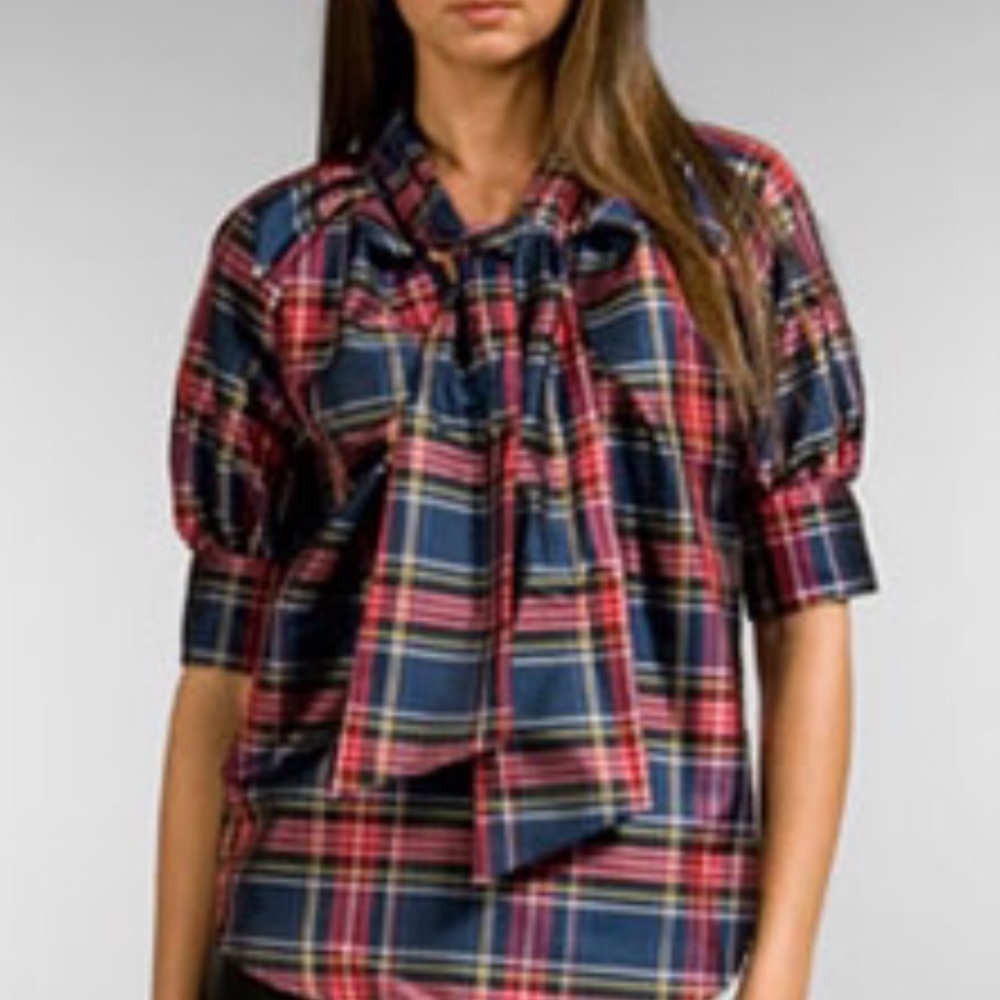 Moschino plaid blouse